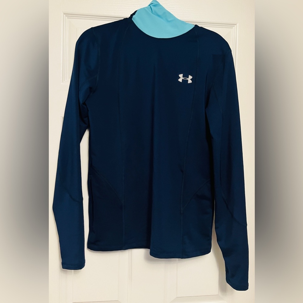 Under Armour, Cold Gear, Scuba Hood, Compression Shirt, Men’s Small, EUC